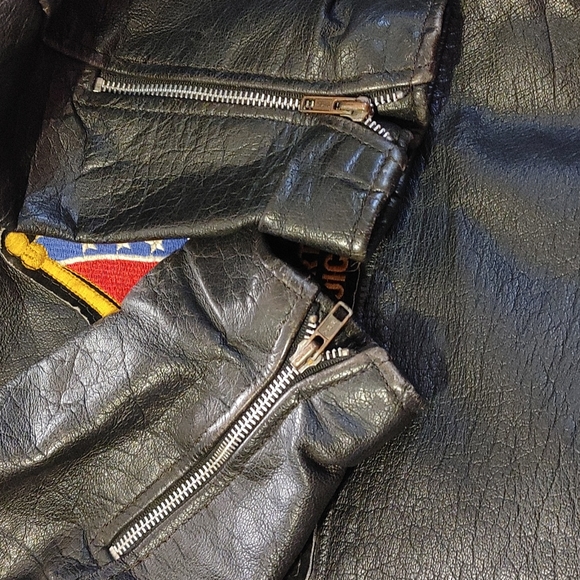 Vintage Leather Jacket Size 52 Men's - Picture 8 of 13